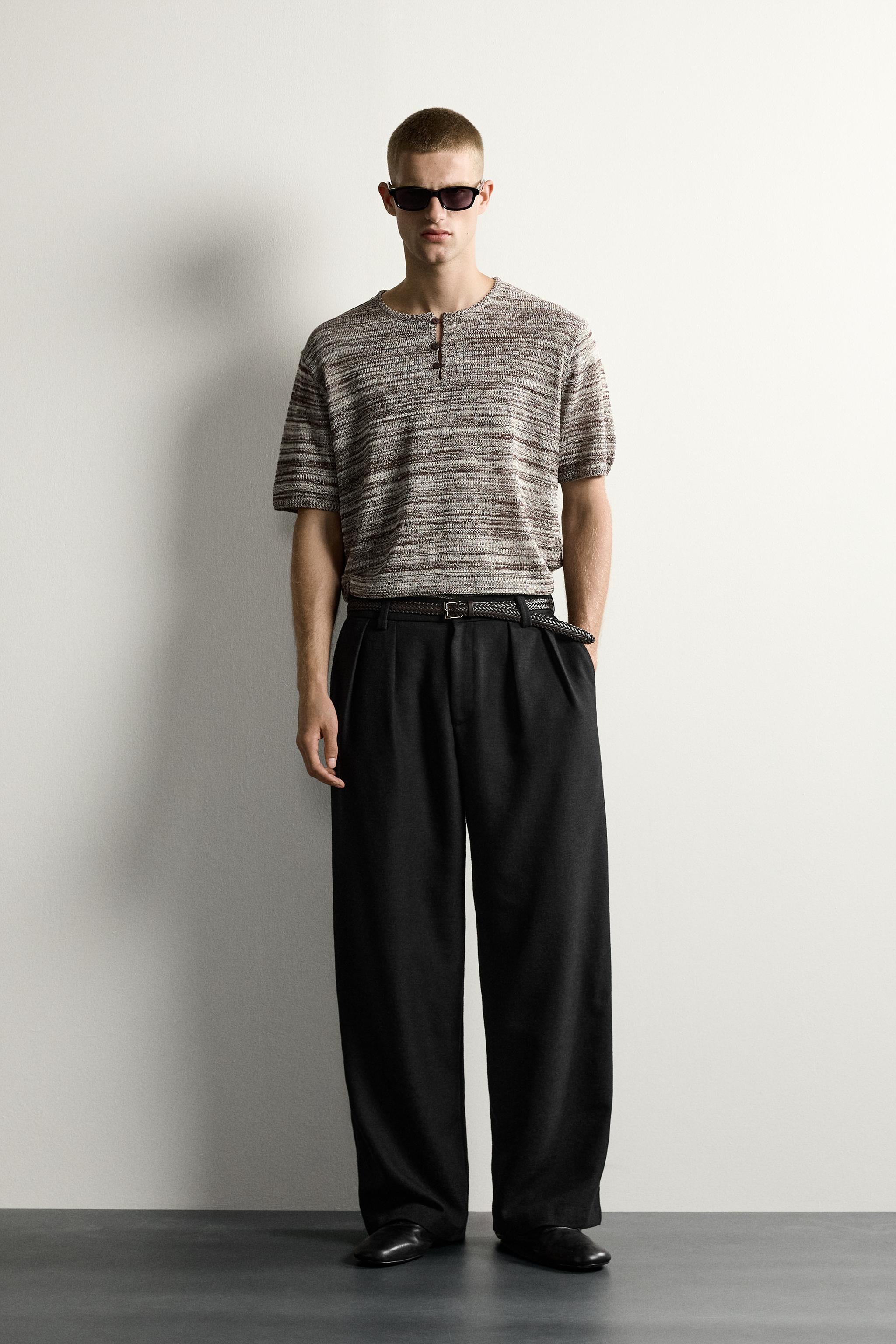 KNIT HENLEY SHIRT